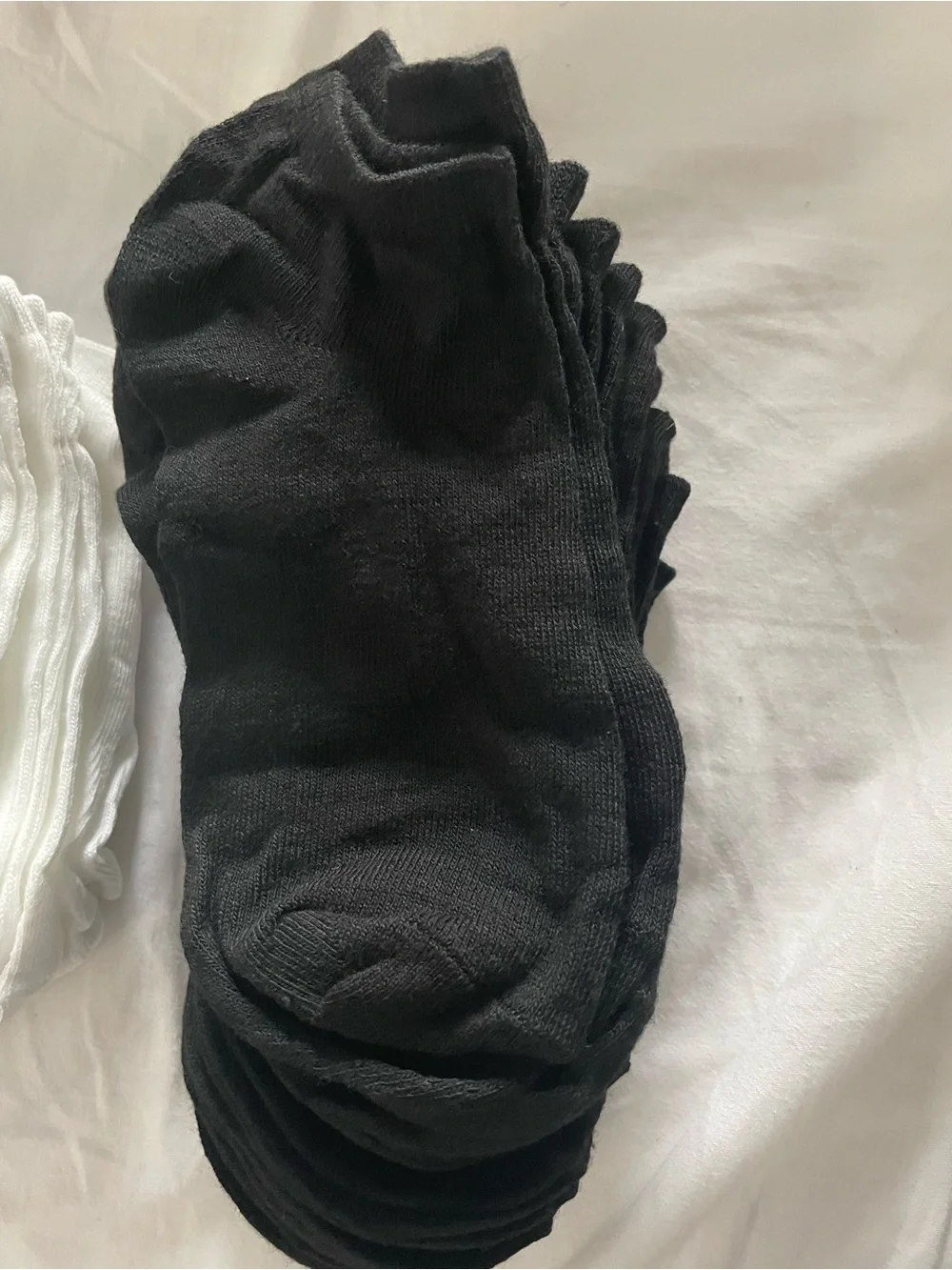 Men's No-Show Sock Pack - Black & White Lot of 20